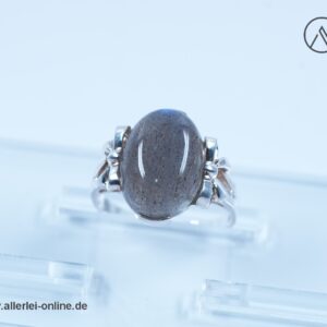 Labradorit Edelsteinring | 925 Sterling Silber | Edelstein Silberschmuck
