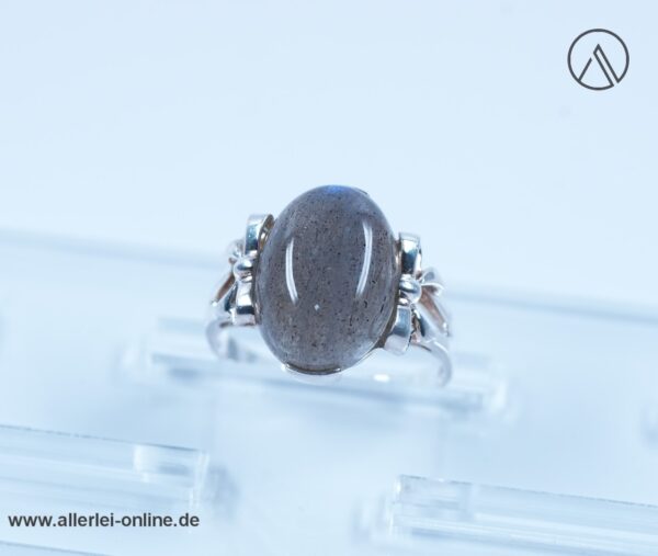 Labradorit Edelsteinring | 925 Sterling Silber | Edelstein Silberschmuck