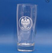 NICOLAY Hanau Brauerei Glas | Nicolay Bierglas | 0,25l - Höhe 14 cm