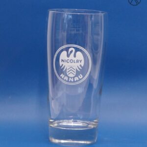 NICOLAY Hanau Brauerei Glas | Nicolay Bierglas | 0,25l - Höhe 14 cm