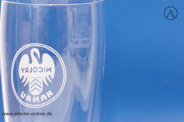 Altes NICOLAY Hanau Brauerei | Nicolay Export Bierglas | 0,25l
