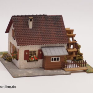 Altes FALLER Modellhaus 231 | Wassermühle mit Motorantrieb | Holz H0 Fertigmodell 