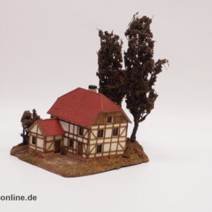 Altes Fachwerkhaus Wassermühle | Masse / Holz H0 Fertigmodell