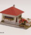 VAU-PE Modell 1023 | Haus mit Terasse | Spur TT - H0 | 50er Jahre Holz-Pappe Fertigmodell