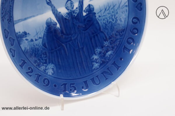 Alter Royal Copenhagen Denmark Porzellan Wandteller | 1219 - 15 Juni 1969 | 750 Jahre Gedenkteller