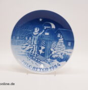 Royal Copenhagen Porzellan Weihnachtsteller | Wandteller | Weihnachten 1984