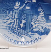 Royal Copenhagen Porzellan Weihnachtsteller | Wandteller | Weihnachten 1984 the christmas letter