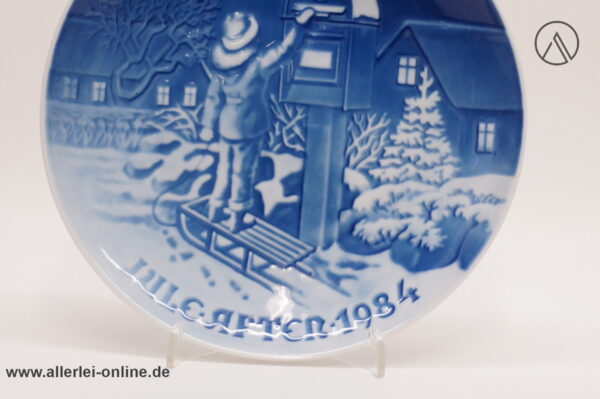 Royal Copenhagen Porzellan Weihnachtsteller | Wandteller | Weihnachten 1984 the christmas letter