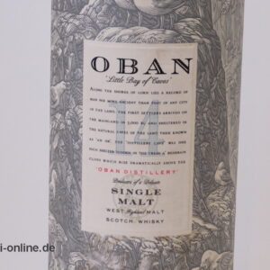 OBAN 14 Jahre Single Malt | West Highland Malt Scotch Whisky | 75cl Flasche - 43% Vol.