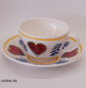 SMF | Schramberg | Keramik | Landhausstil | Big Tasse mit Unterteller