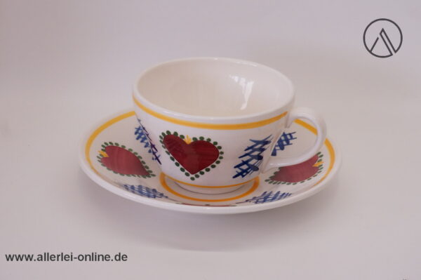 SMF | Schramberg | Keramik | Landhausstil | Big Tasse mit Unterteller