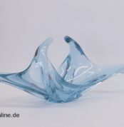 Vintage Französische Glas Schale | Glasschale | Zipfelschale 60-70er Jahre | Lila