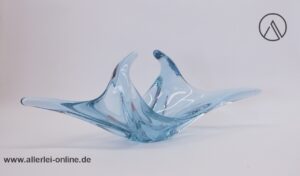 Vintage Französische Glas Schale | Glasschale | Zipfelschale 60-70er Jahre | Lila
