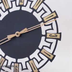 Sunburst Wanduhr Metall mit Quartzwerk | Vintage 60er Jahre