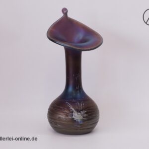 Freiherr von Poschinger Glas Vase | Pallme König | Mundgeblasen | Irrisierend | 28 cm