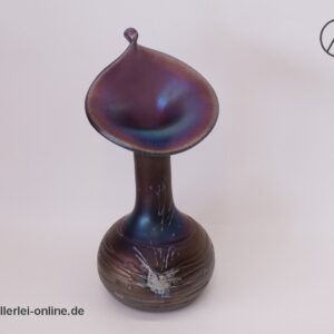 Freiherr von Poschinger Glas Vase | Pallme König | Mundgeblasen | Irrisierend