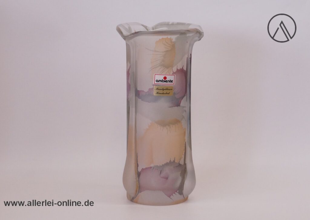 Ambiente Zwiesel Glas Vase | Blumenvase | Pastell Kleckse | 22cm