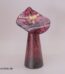 Joska Waldglashütte Bodenmais Glas Vase | Blumenvase | Rosa Grau Klar | 19 cm