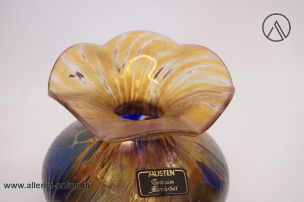 Austen Bodenmaisglas Bayrischer Wald | Glas Vase | Blumenvase | F. Austen Signatur
