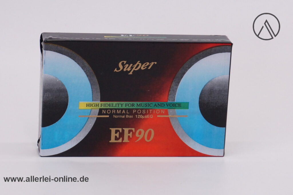 Super EF 90 | Audio Kassette | High Fidelity | Music and Voice Leerkassette | NEU/OVP