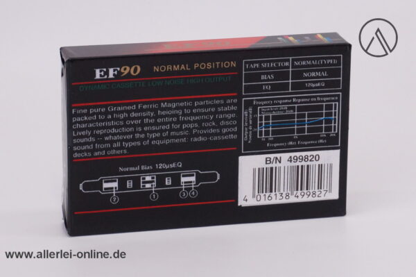 EF 90 | Audio Kassette | High Fidelity | Music and Voice Leerkassette
