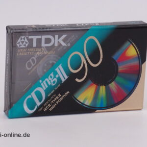 TDK CD ing-II | Audio Kassette | High Position | Music and Voice Leerkassette | NEU/OVP