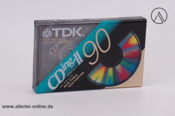 TDK CD ing-II | Audio Kassette | High Position | Music and Voice Leerkassette | NEU/OVP