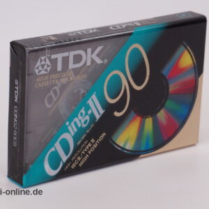 TDK CDing-II | Audio Kassette | High Position | Music and Voice Vintage Leerkassette | NEU/OVP