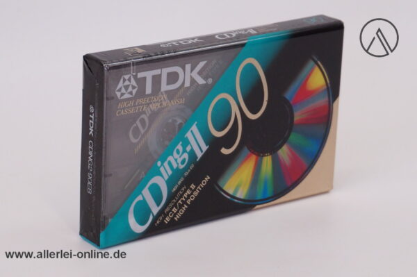 TDK CDing-II | Audio Kassette | High Position | Music and Voice Vintage Leerkassette | NEU/OVP
