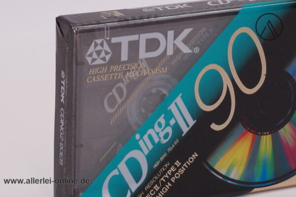 TDK CD ing-II | Audio Kassette | High Position | Music and Voice Leerkassette | NEU