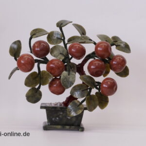 Jade Edelsteinbaum Bonsai Baum | Apfelbaum | Jadeblätter mit Früchte