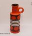 Scheurich Keramik Vase | Henkelvase 401-28 | Orange | Vintage Pop Art Fat Lava Keramikvase