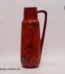 Scheurich Keramik Vase | Henkelvase 275-28 | Rot / Schwarz | Vintage Pop Art Keramikvase