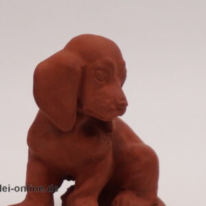 Keramik Miniatur Dackel | Dackelwelpe | Dachshund Welpe | Keramikfigur