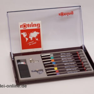 Vintage rOtring Isograph 8er Satz Tuschefüller | Tusche Zeichner Set 151 903