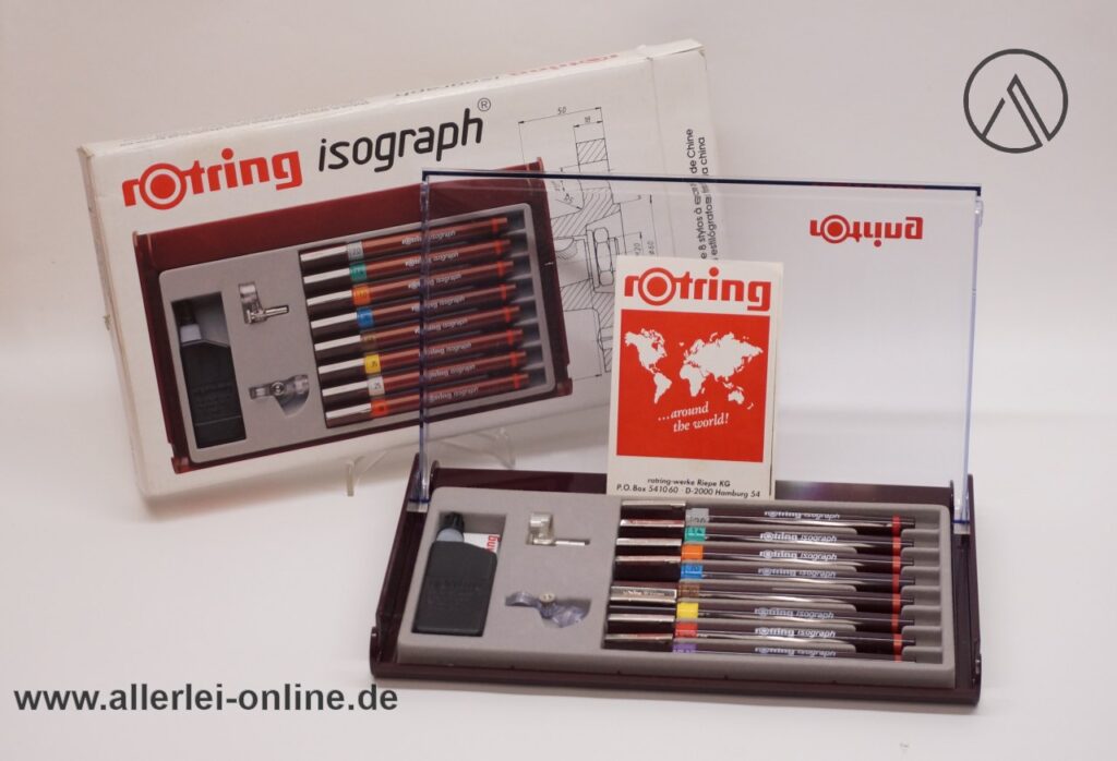 rOtring Isograph 8er Satz Tuschefüller | Tusche Zeichner Set 151 903 | unbenutzt in OVP