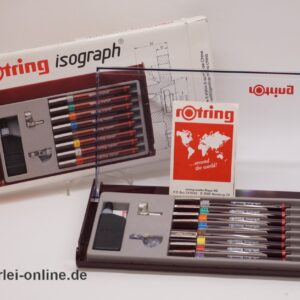 rOtring Isograph 8er Satz Tuschefüller | Tusche Zeichner Set 151 903 | unbenutzt in OVP