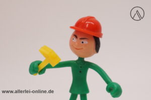 Heinerle Wendy Biegefigur | Vintage Bauarbeiter Werbefigur