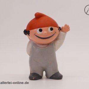 Mainzelmännchen Conni Gummifigur | Goebel ZDF Mainzelmann Nr.5 Hohlgummi Figur | Vintage 60-70er Jahre