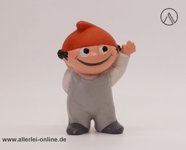 Mainzelmännchen Conni Gummifigur | Goebel ZDF Mainzelmann Nr.5 Hohlgummi Figur | Vintage 60-70er Jahre