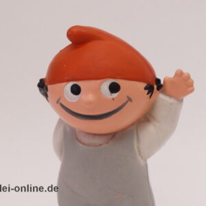 Mainzelmännchen Conni Gummifigur | Goebel Mainzelmann Nr.5 Hohlgummi Figur | Vintage 60-70er Jahre