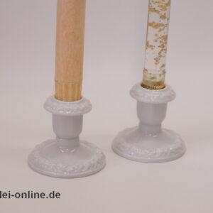 2 Stück Rosenthal Porzellan Kerzenhalter Maria weiß Kerzenständer im Allerlei-Online Shop