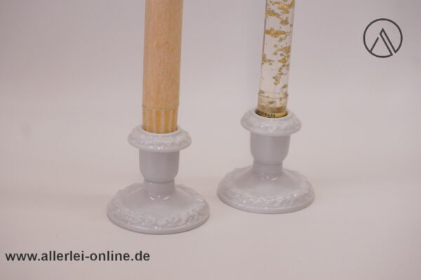 2 Stück Rosenthal Porzellan Kerzenhalter Maria weiß Kerzenständer im Allerlei-Online Shop