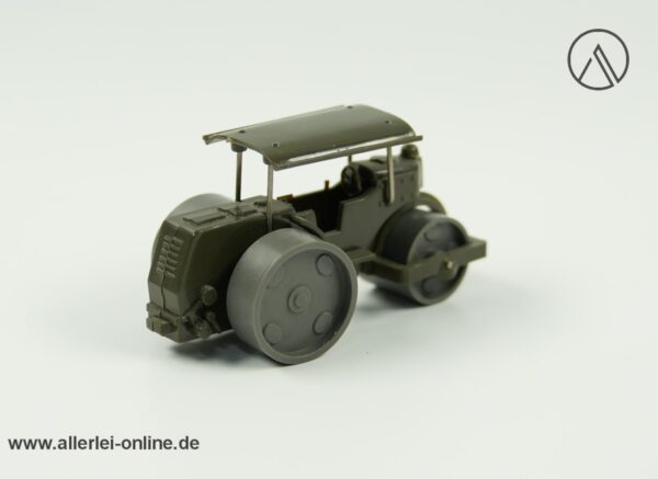 Wiking 50er Jahre | Straßenwalze mit Dach | Dunkelgrün H0 - 1:87