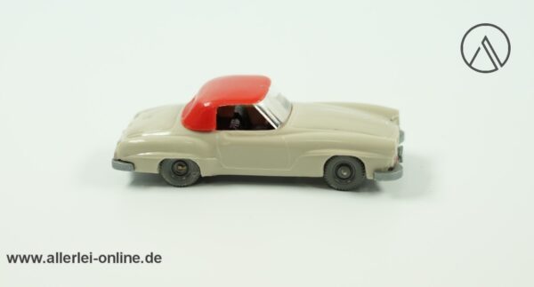 Wiking Modellauto | Mercedes 190 SL Cabriolet ,geschlossen | Beige / Hellelfenbein | H0 - 1:87
