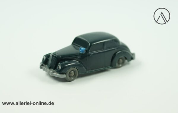 Wiking unverglast Modellauto Mercedes 220 Polizei | dunkelgrün