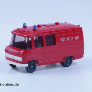 Wiking | Mercedes-​​​​Benz L 406 Feuerwehr | Hochdach RTW - Notruf 112 | H0 - 1:87
