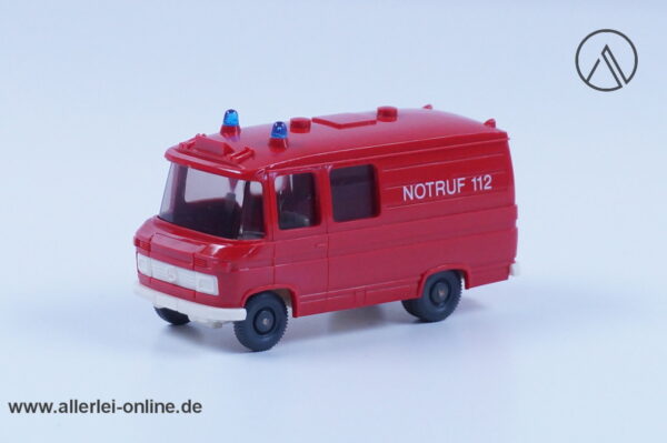 Wiking | Mercedes-​​​​Benz L 406 Feuerwehr | Hochdach RTW - Notruf 112 | H0 - 1:87