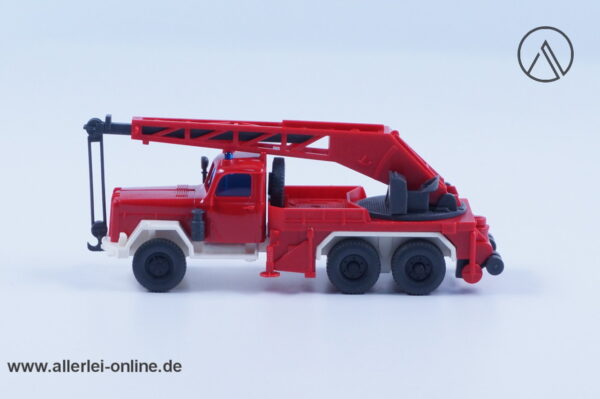 Vintage Wiking Modellauto | Magirus KW15 Kranwagen | Magirus Feuerwehr | H0 - 1:87