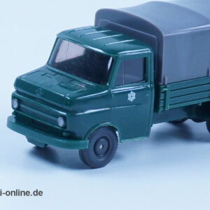 Wiking Modellauto | Opel-Blitz | POLIZEI Pritsche mit Plane | H0 - 1:87